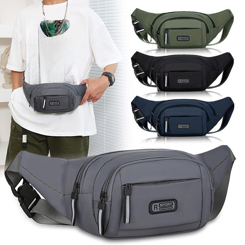 Running Gear For - Men Waterproof Waist Bag Multi Pockets