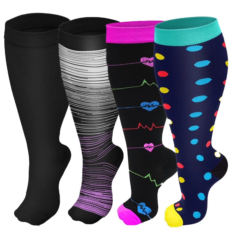 Compression Calf Sleeve - Plus Size Compression Socks for Women